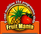 5 reel multiline progressive slots Fruit Mania